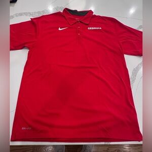 Nike Georgia Bulldogs Red Dri-FIT Men's Polo